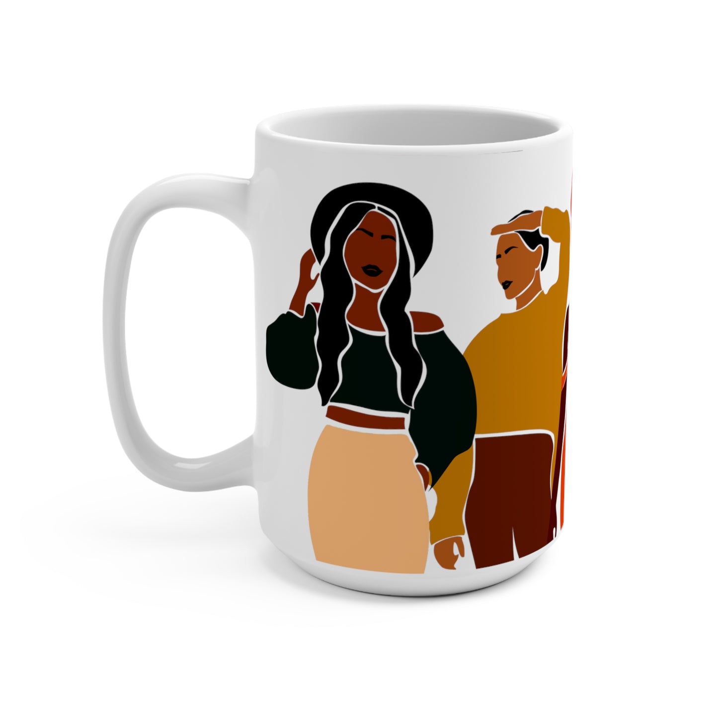 Melanin Sisters African American Mug 15oz