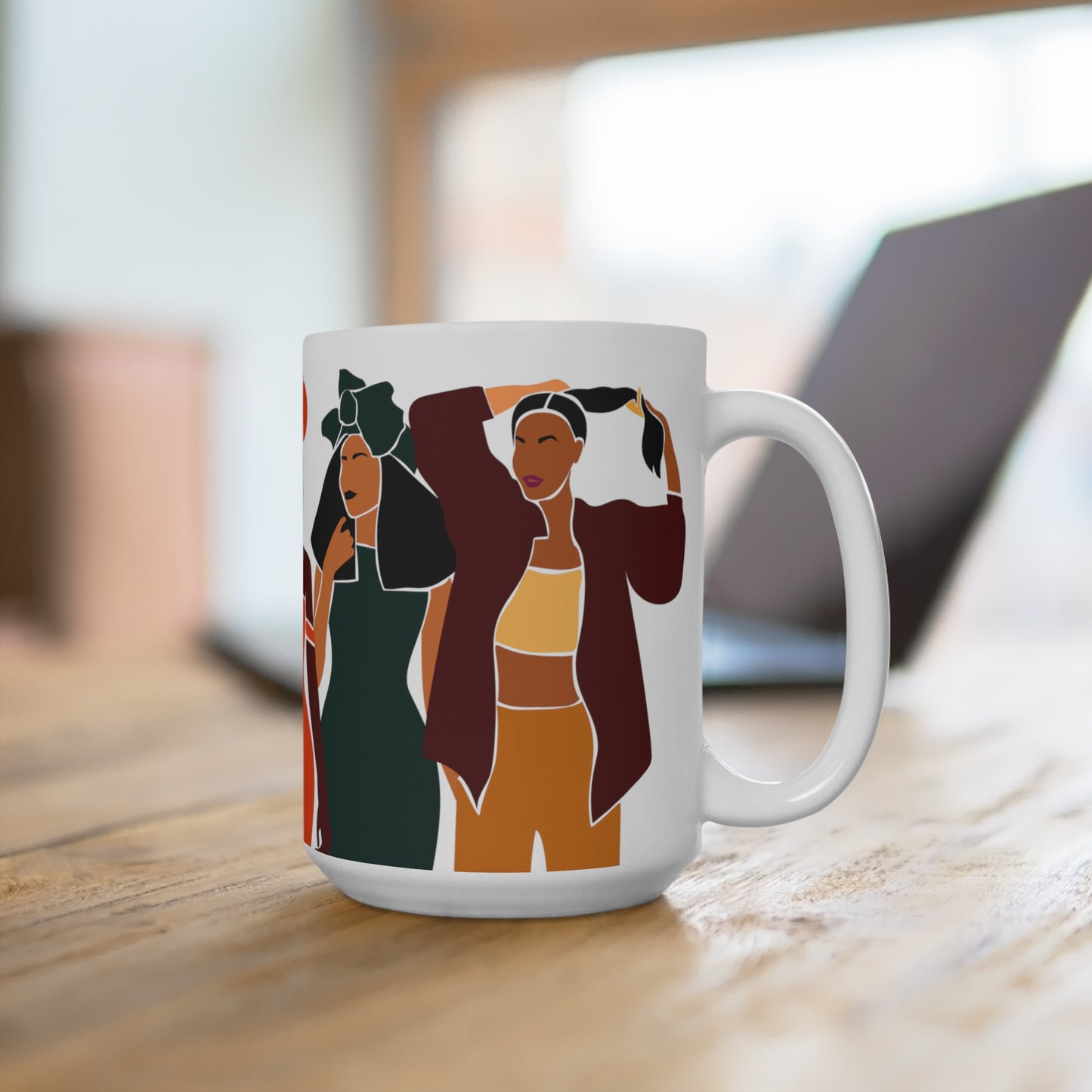 Melanin Sisters African American Mug 15oz