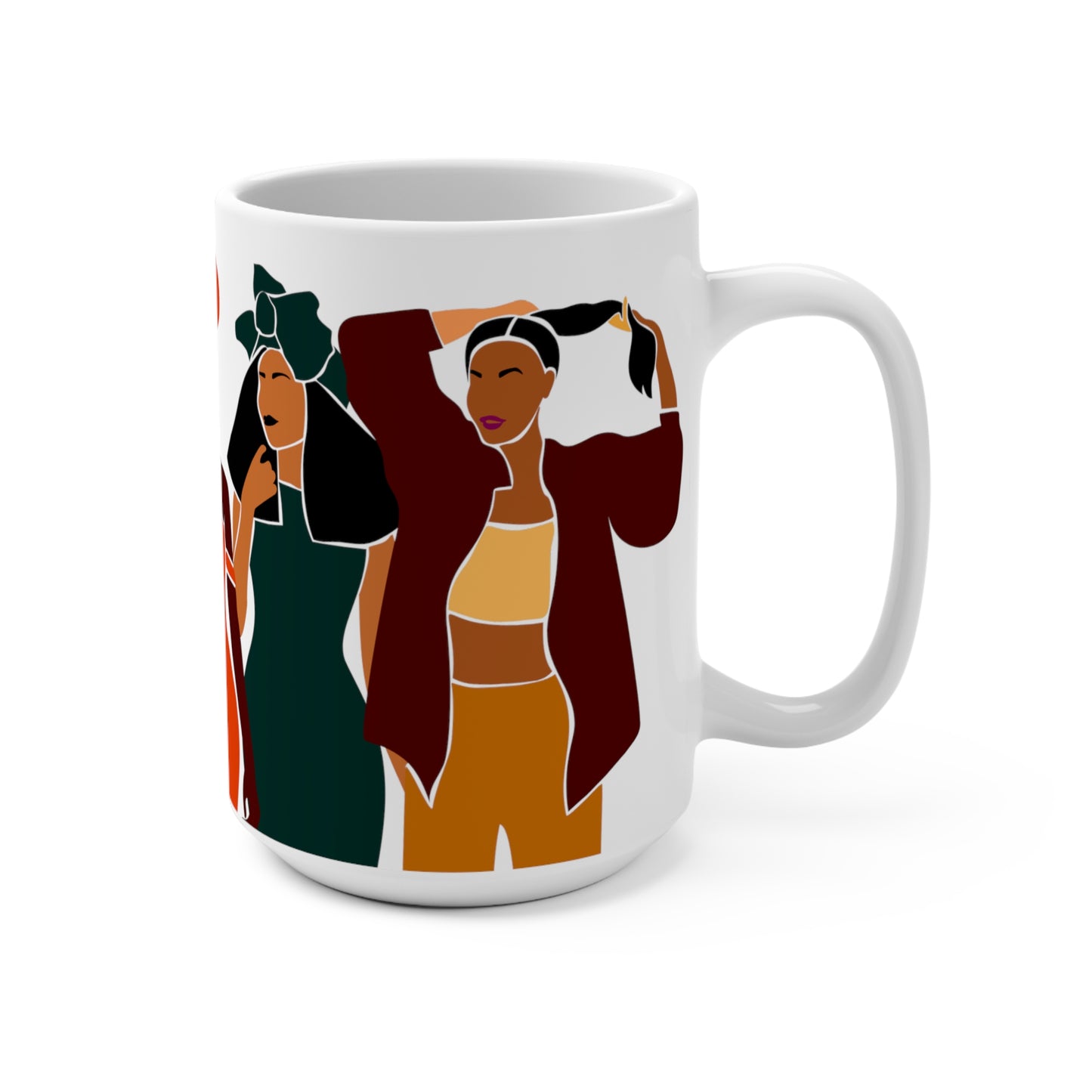 Melanin Sisters African American Mug 15oz