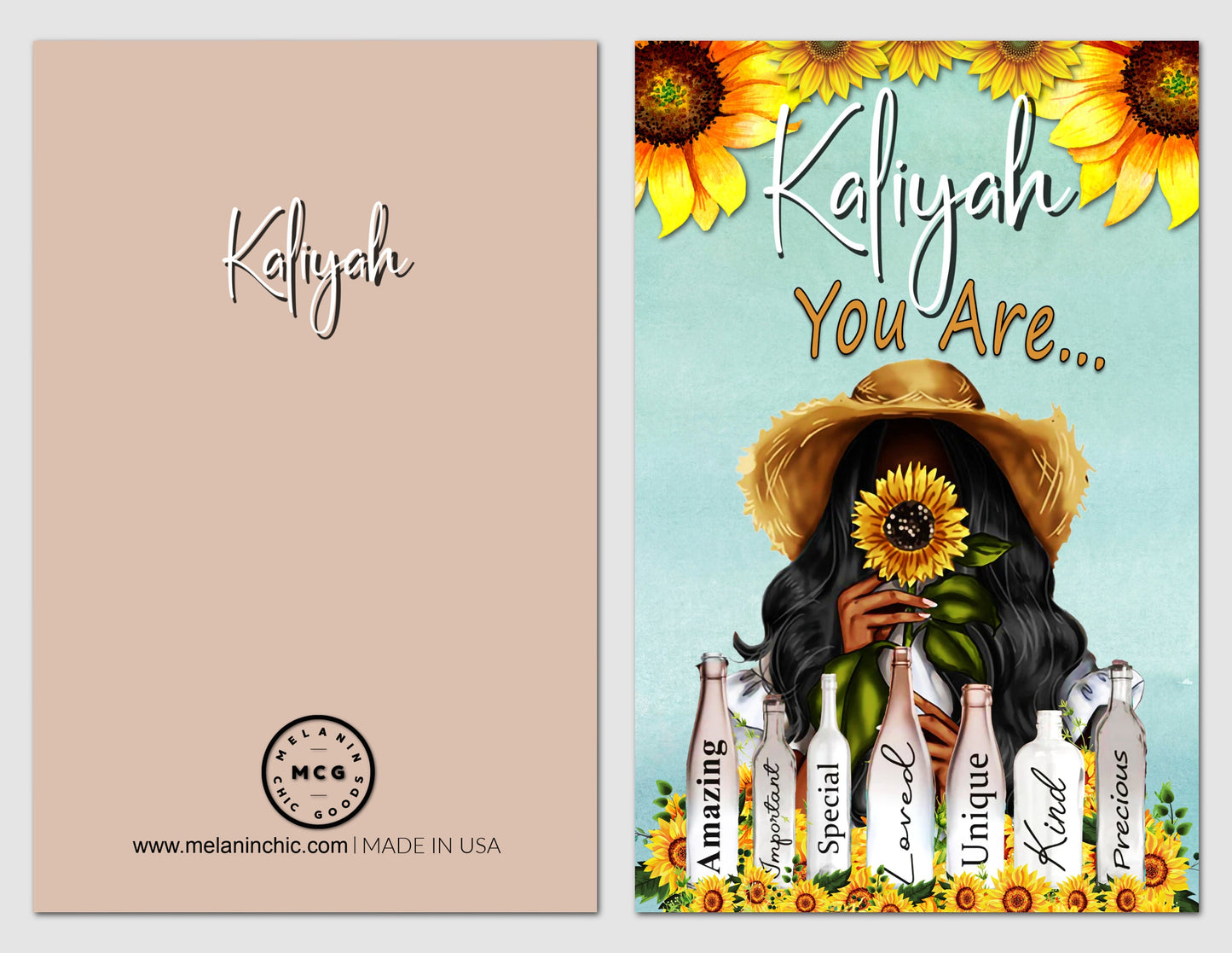 Personalized  All Occasion, Black Greeting Cards