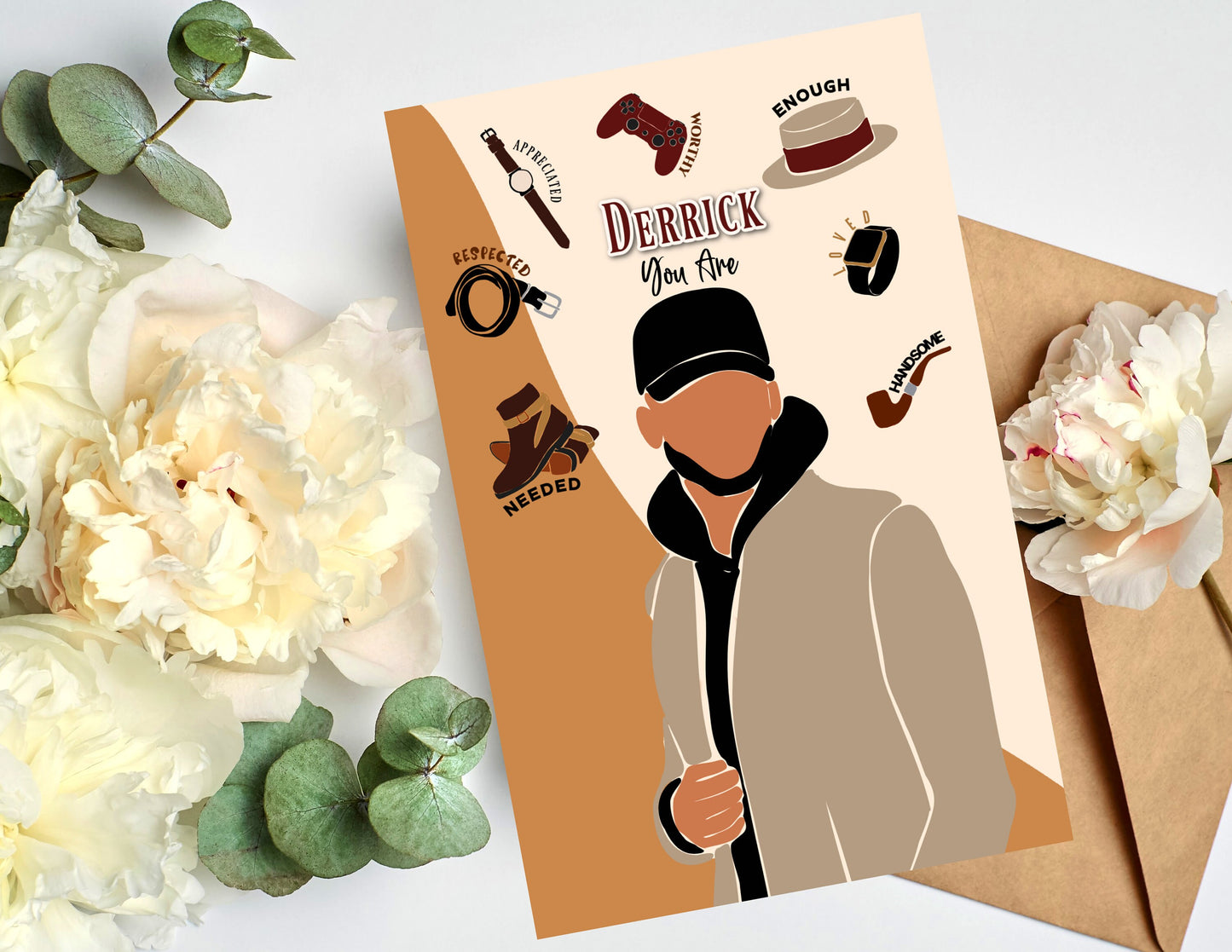 Personalized All Occasion, Black Greeting Cards